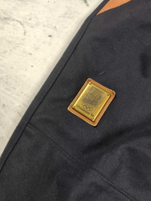 Spodnie wełniane Lillehammer 1994 retro vintage olimpijskie r. L