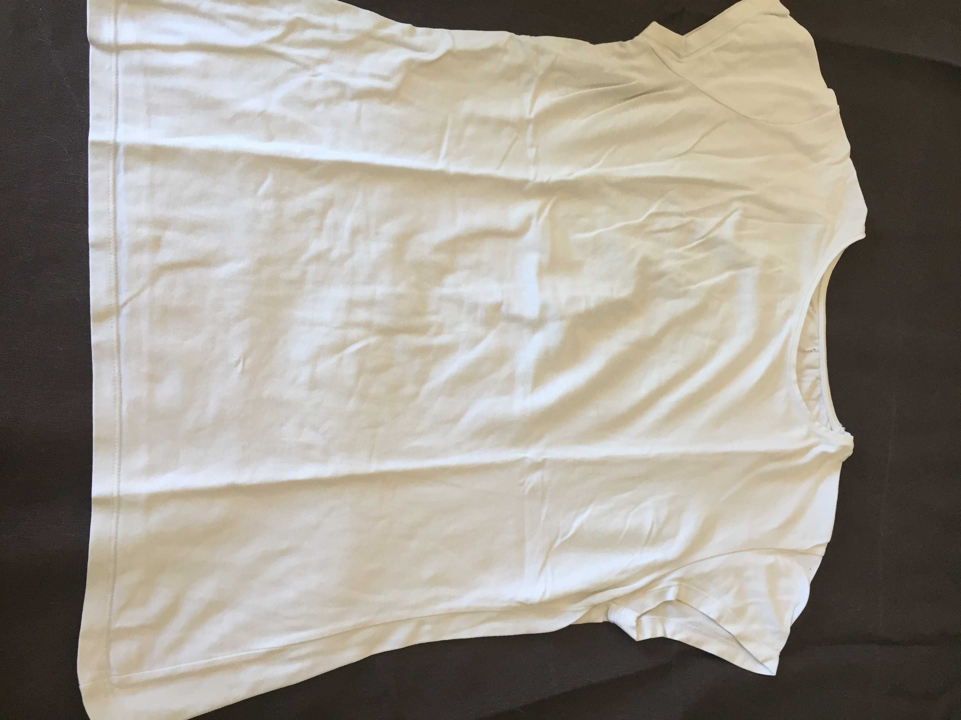 tshirt branca zara tamanho l