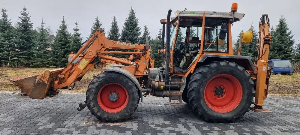 Fendt F 395 GT  komunalny specjalny pług piaskarka kosiarka koparko - ładowarka