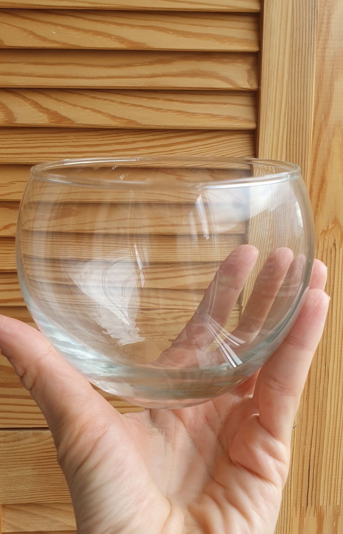Скляна ваза акваріум. 12 см ширина, 10 см висота