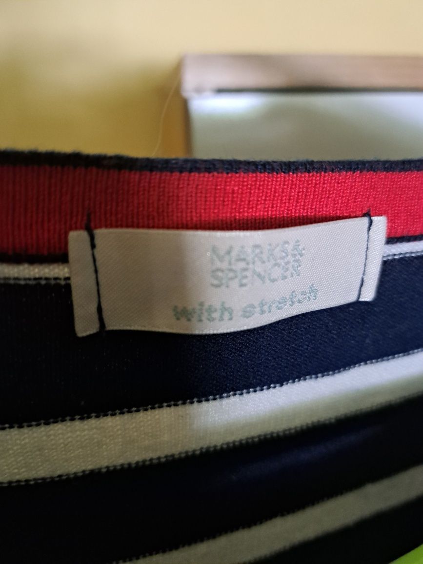 Sweterkowa tunika w paski Marks&Spencer