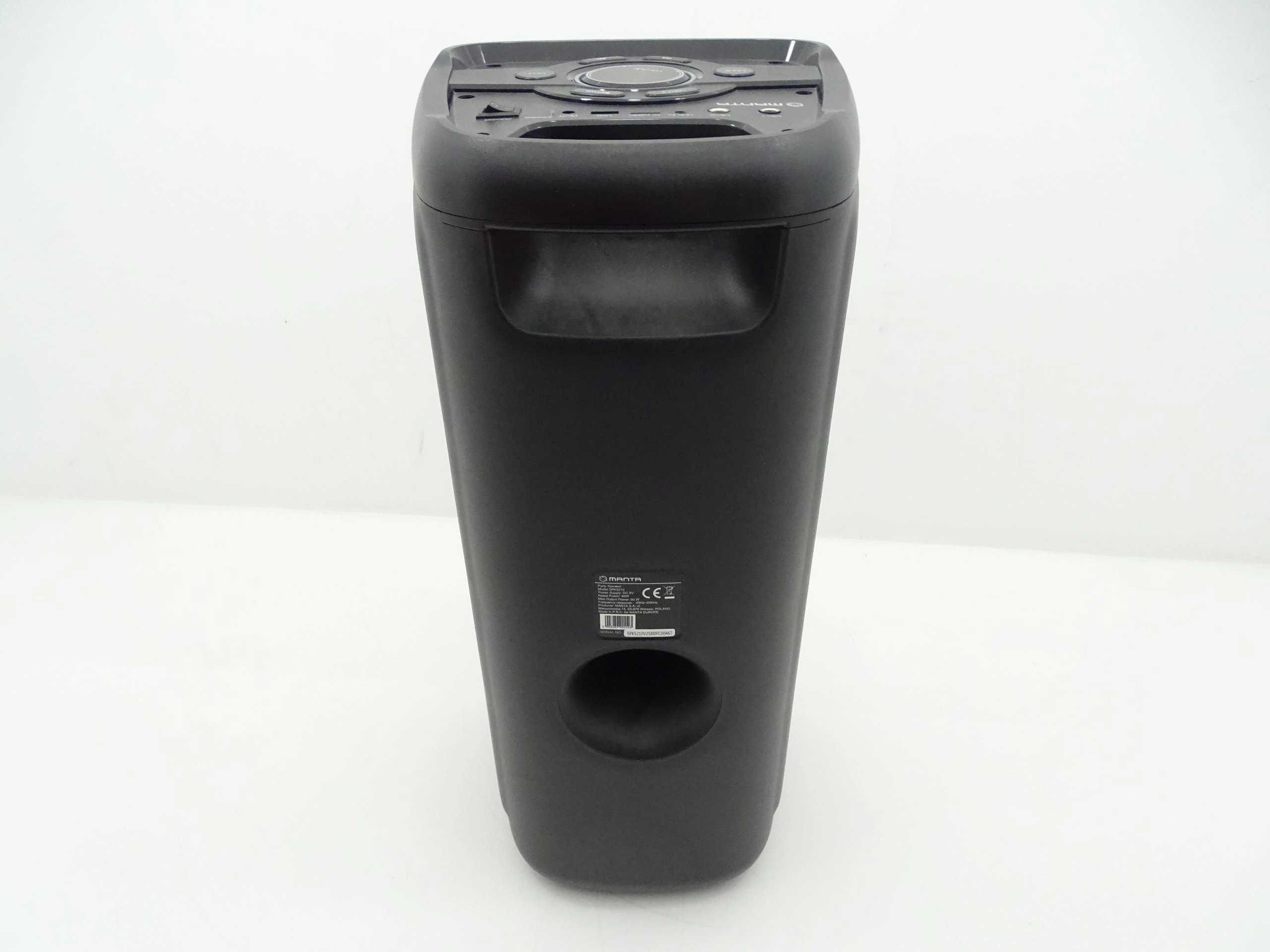 Power Audio Manta SPK5210 40W Bluetooth Radio FM Mikrofon nowe