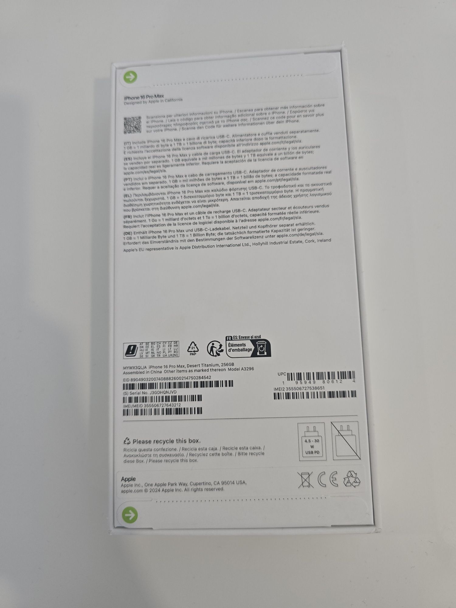 Iphone 16 Pro Max 256GB