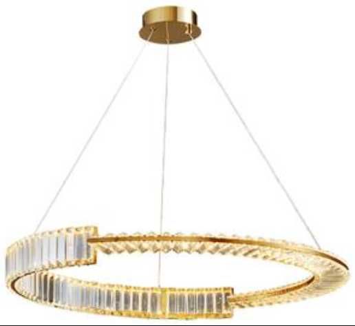Bohemia Half 40AL Lampa wisząca ring 40cm mosiądz