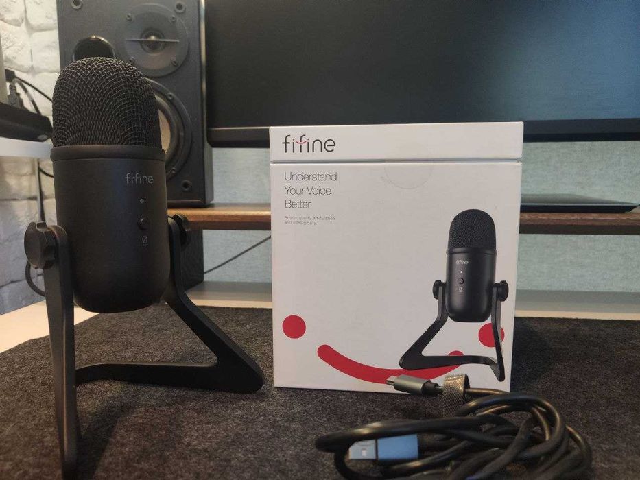 Студійний мікрофон Fifine K678 для подкастів та стрімінгу