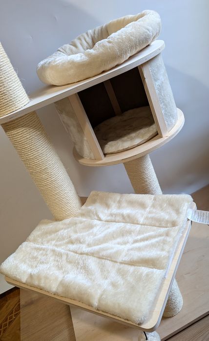 Natural Paradise Drapak Dla Kota Magnolia L Kremowy 78X81X137Cm DUŻY