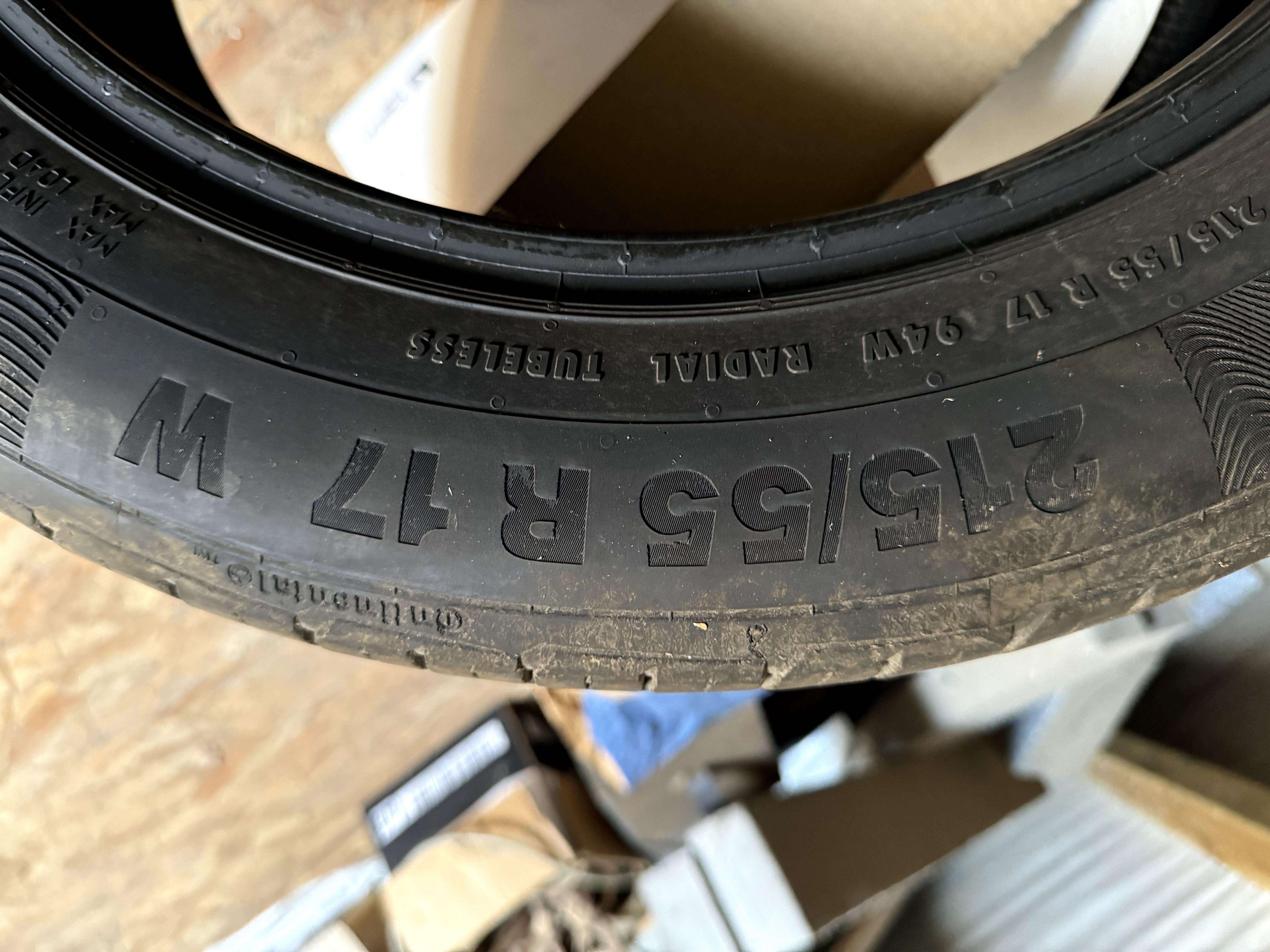 Opony Letnie Continental 215/55/R17 W