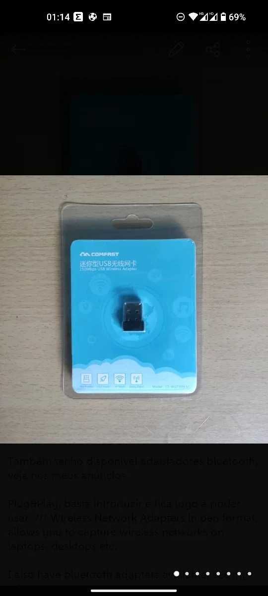 Adaptador Wireless + Adaptador Bluetooth