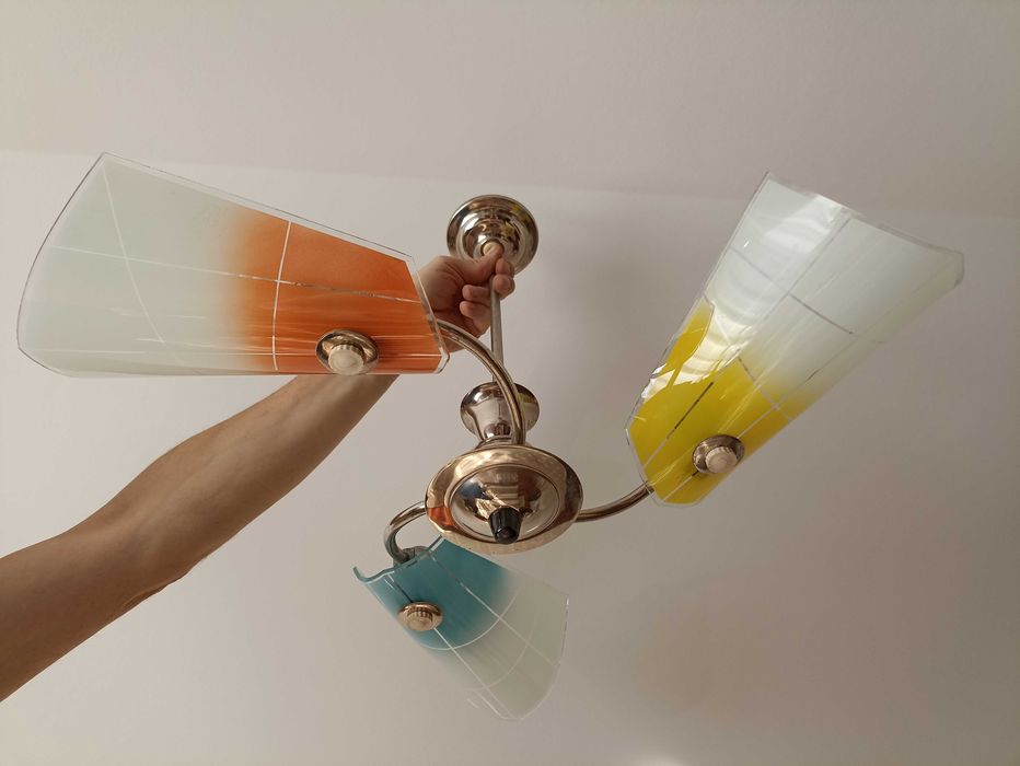 Żyrandol klasyk lata 60 PRL