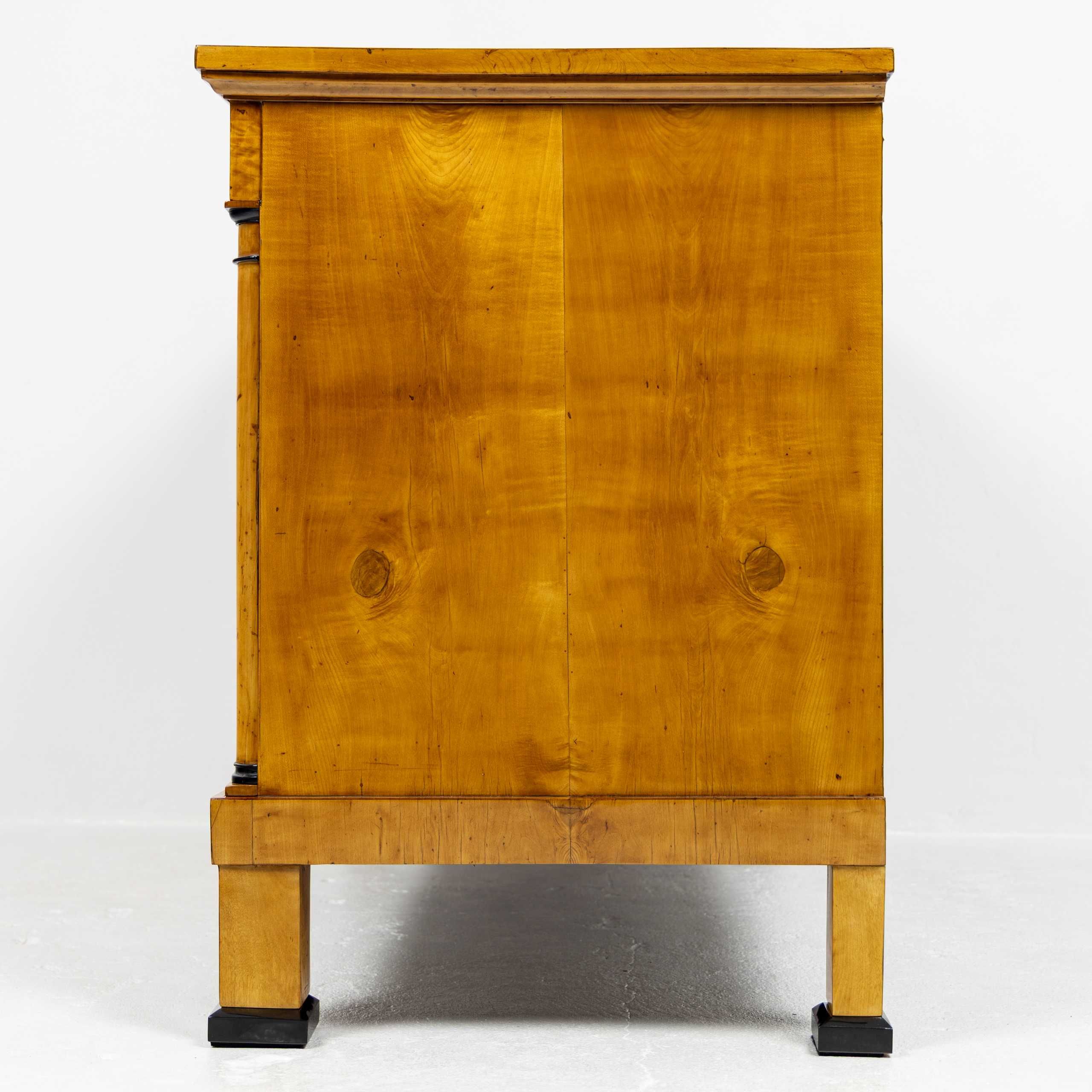 Duża komoda biedermeier brzozowa antyk stara zabytkowa politura
