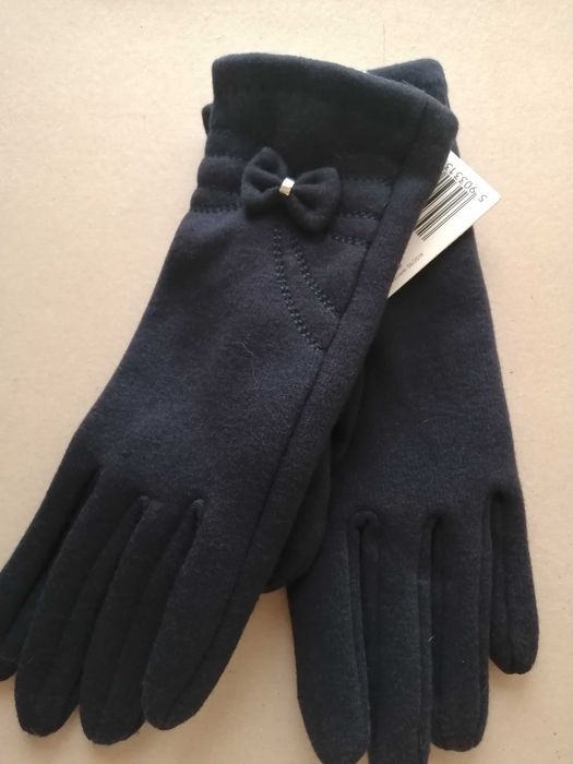 Rękawiczki zimowe Damskie rozmiar 7,5,granatowe