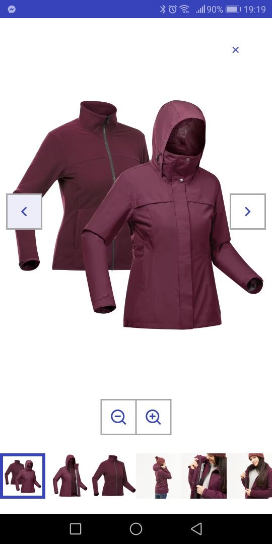Kurtka 3w1 decathlon.