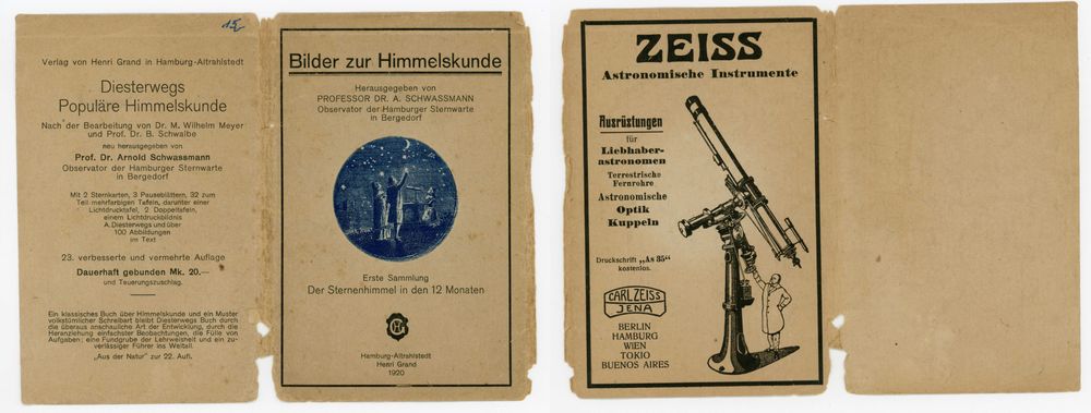 Pocztówki - Kolekcja - Nocne niebo w ciągu 12 miesięcy z 1920 r UNIKAT