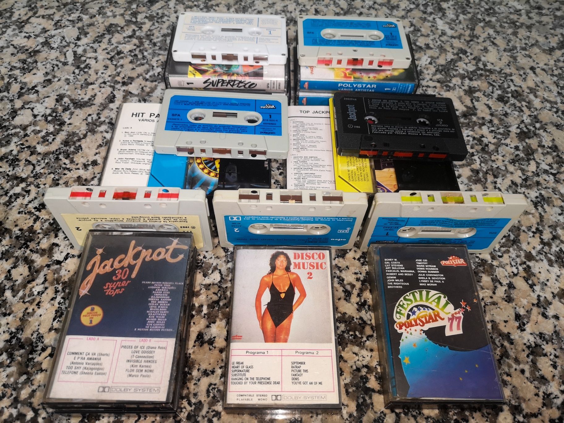 7 Cassetes de música variada (década de 80)