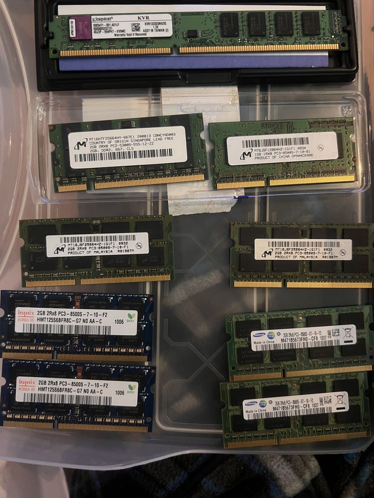 Memorias Ram antigas