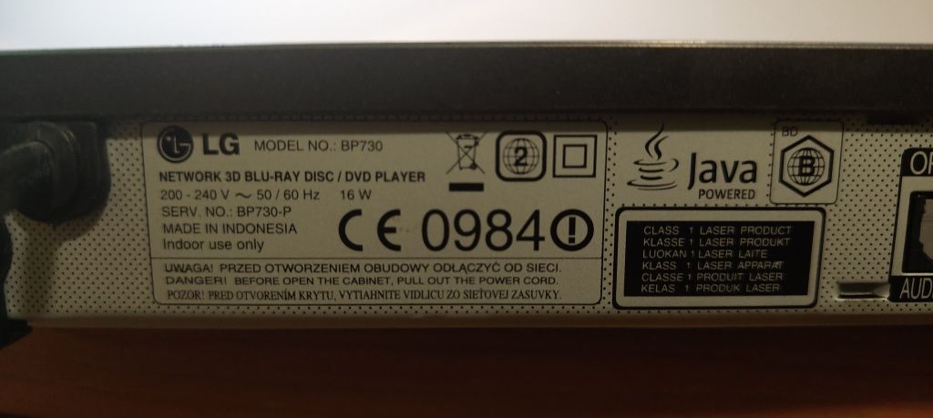DVD LG BP 730 Blu-ray