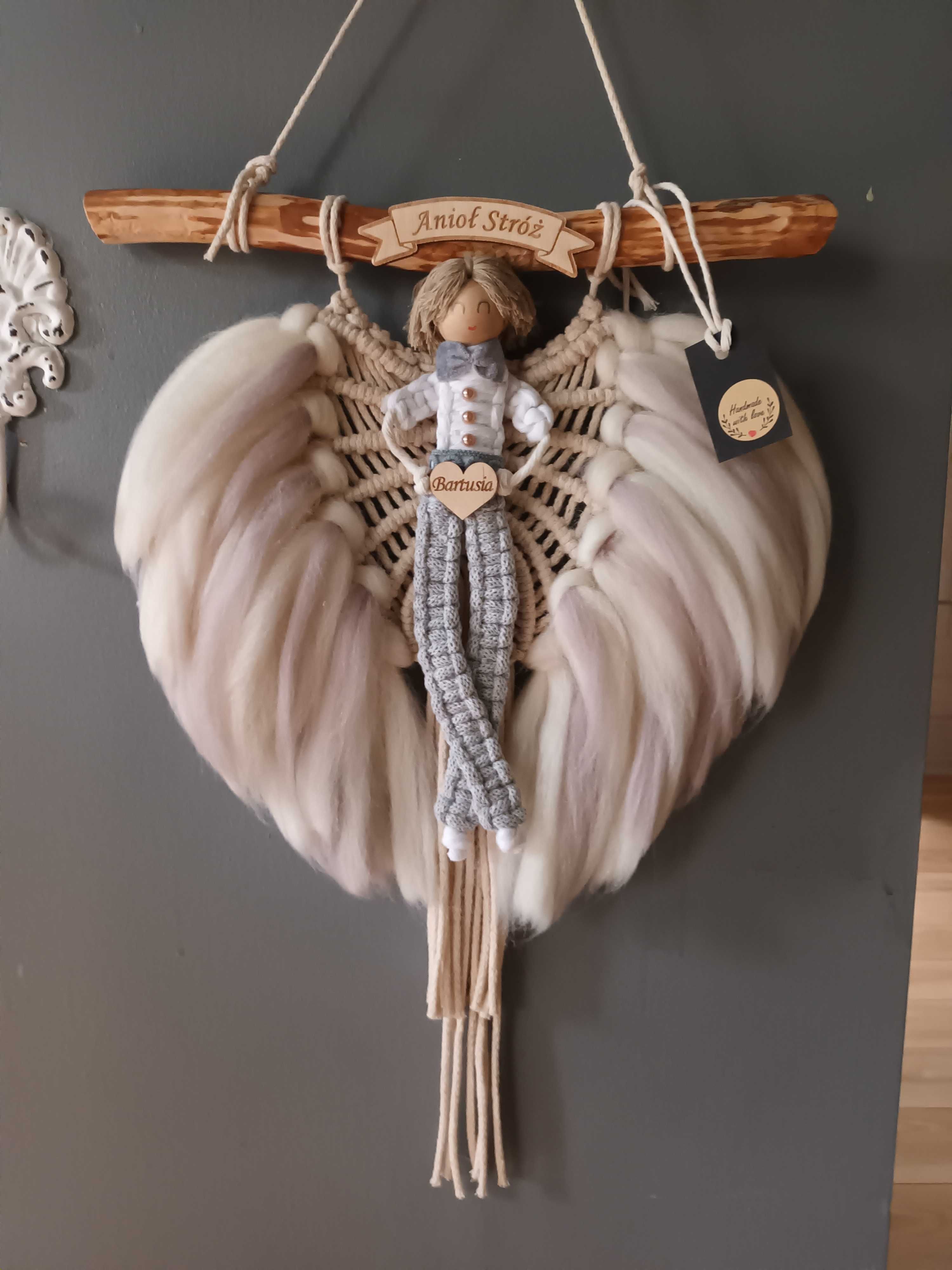 Anioł Stróż chłopca personalizowany,  30 cm x 50 cm