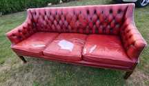Sofa chesterfield 3 osobowa poduchy do obszycia