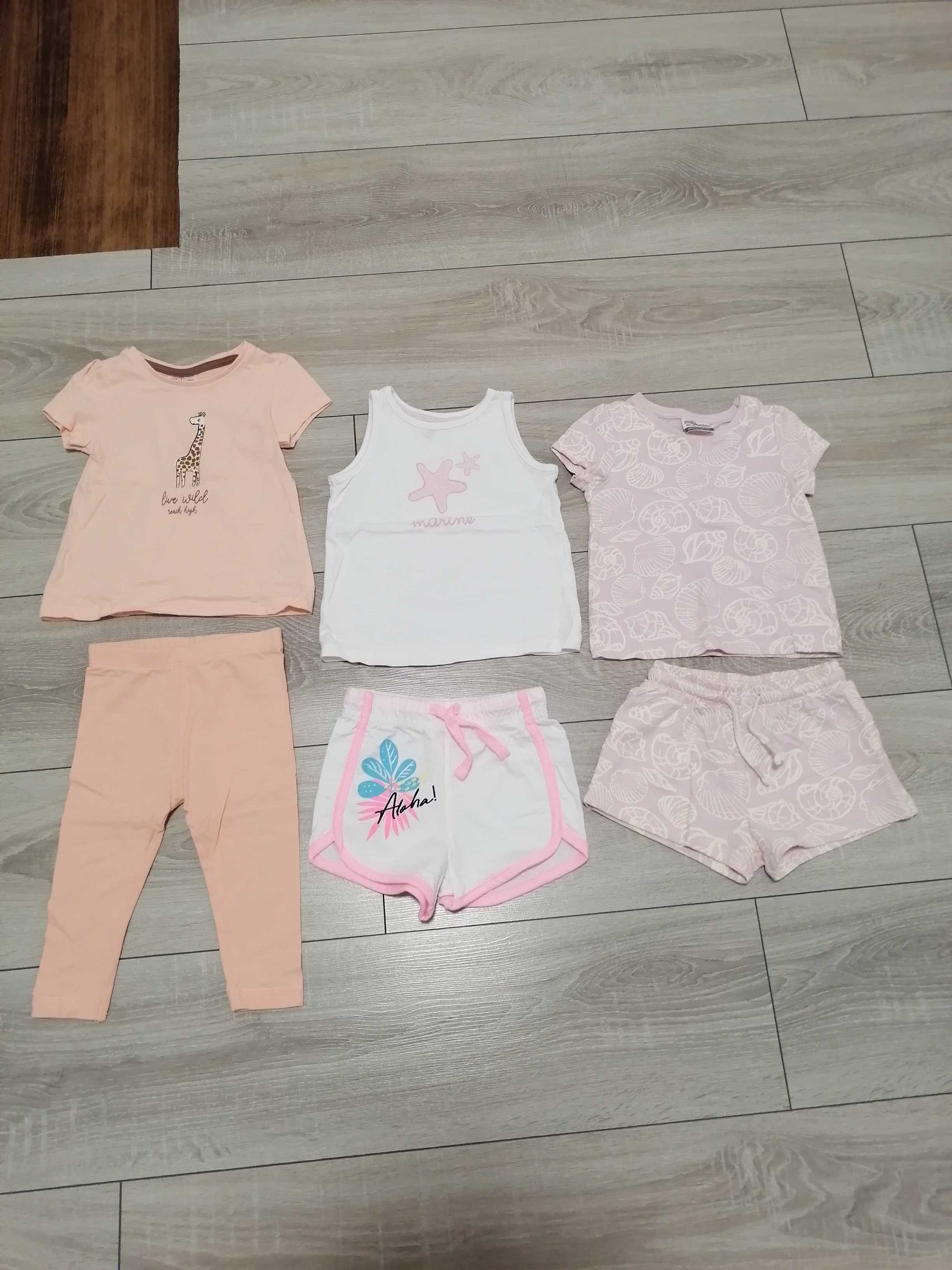 Zestaw na lato, bawełna organiczna. Rozmiar 80. Nowe