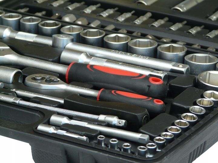 Zestaw Kluczy Nasadowych Klucze Nasadowe Torx 108 Sztuk Nasadki Walizk