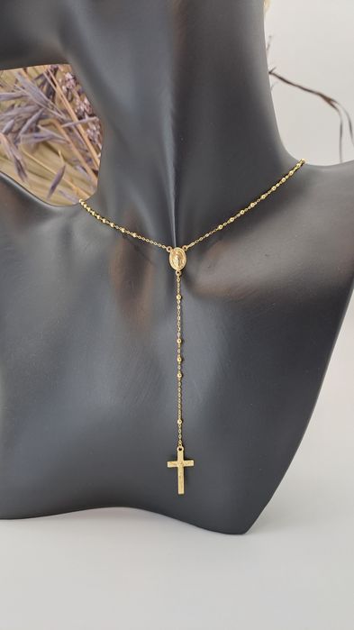 Złoty naszyjnik / różaniec / złoto 585 / 14K