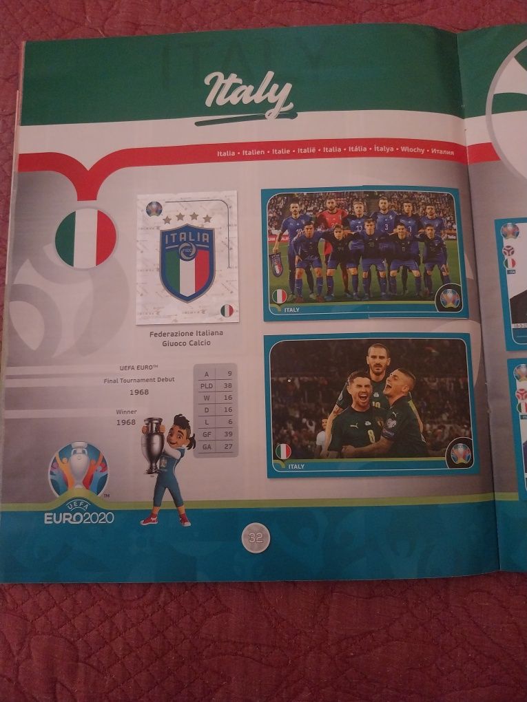 Caderneta completa Euro 2020 preview