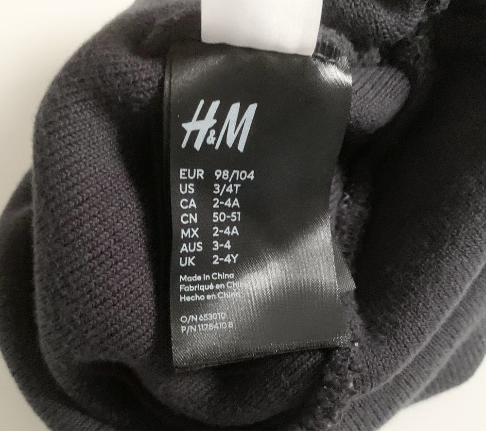 H&M czapka z uszkami myszka miki przejściowa rozmiar 98/104