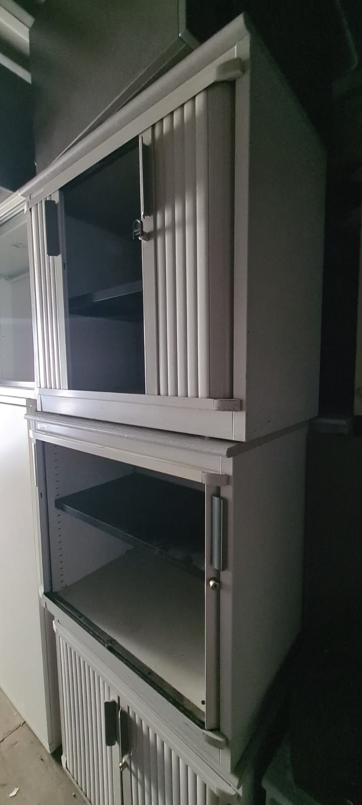 Komoda metalowa roleta komody szare Steelcase