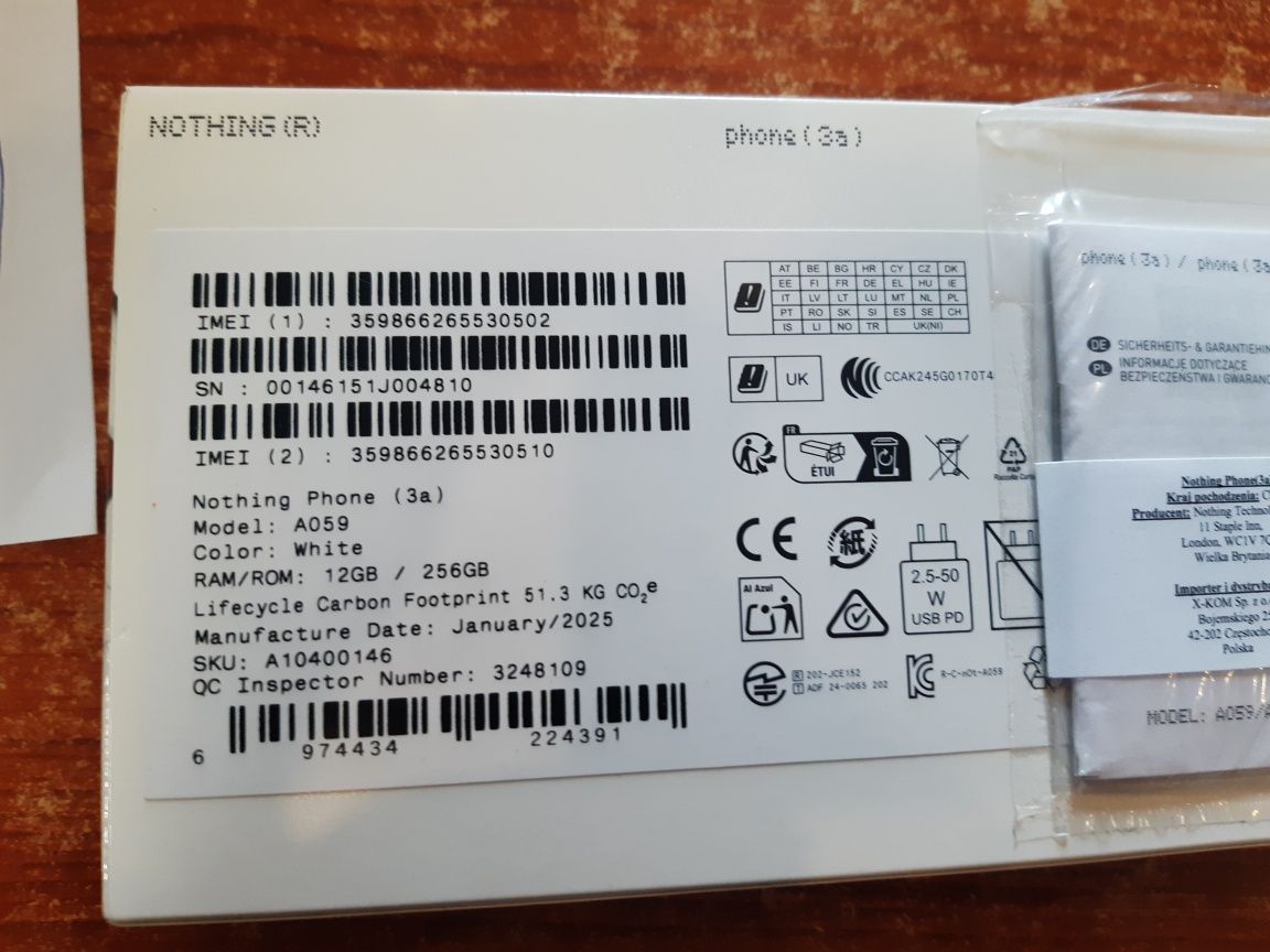 Noting Phone 3a 256 gb