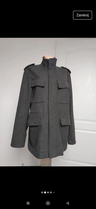 Kurtka męska wełniana jesienna zimowa elegancka M