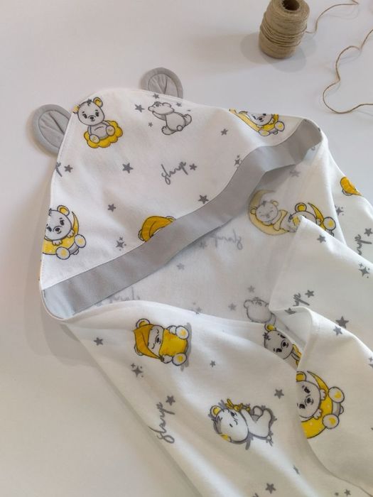 Куточки для купання, пелюшка з кутиком, фланель, принти в наявності