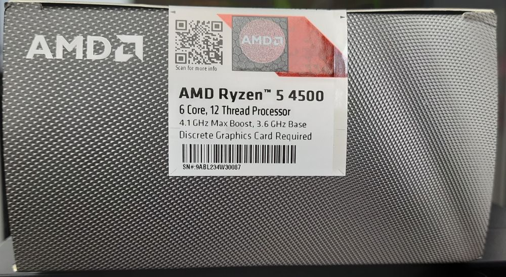 Процесор CPU AMD Ryzen 5 4500 BOX Socket AM4  з кулером
