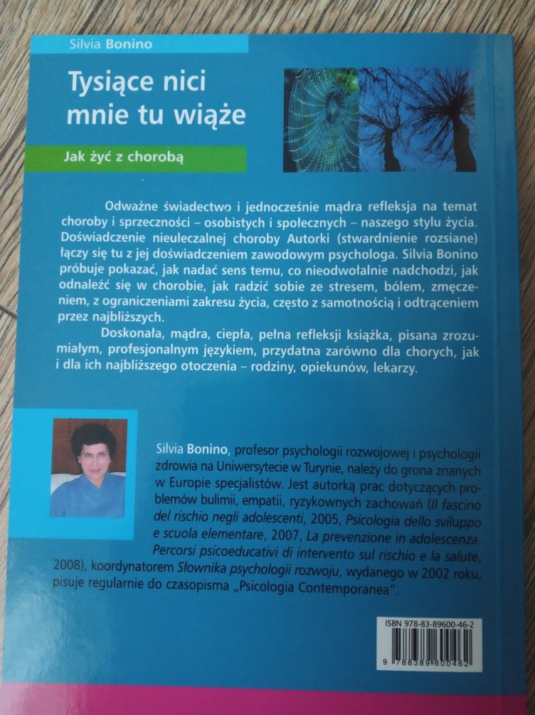 Tysiące nici mnie tu wiąże Jak żyć z chorobą Silvia Bonino