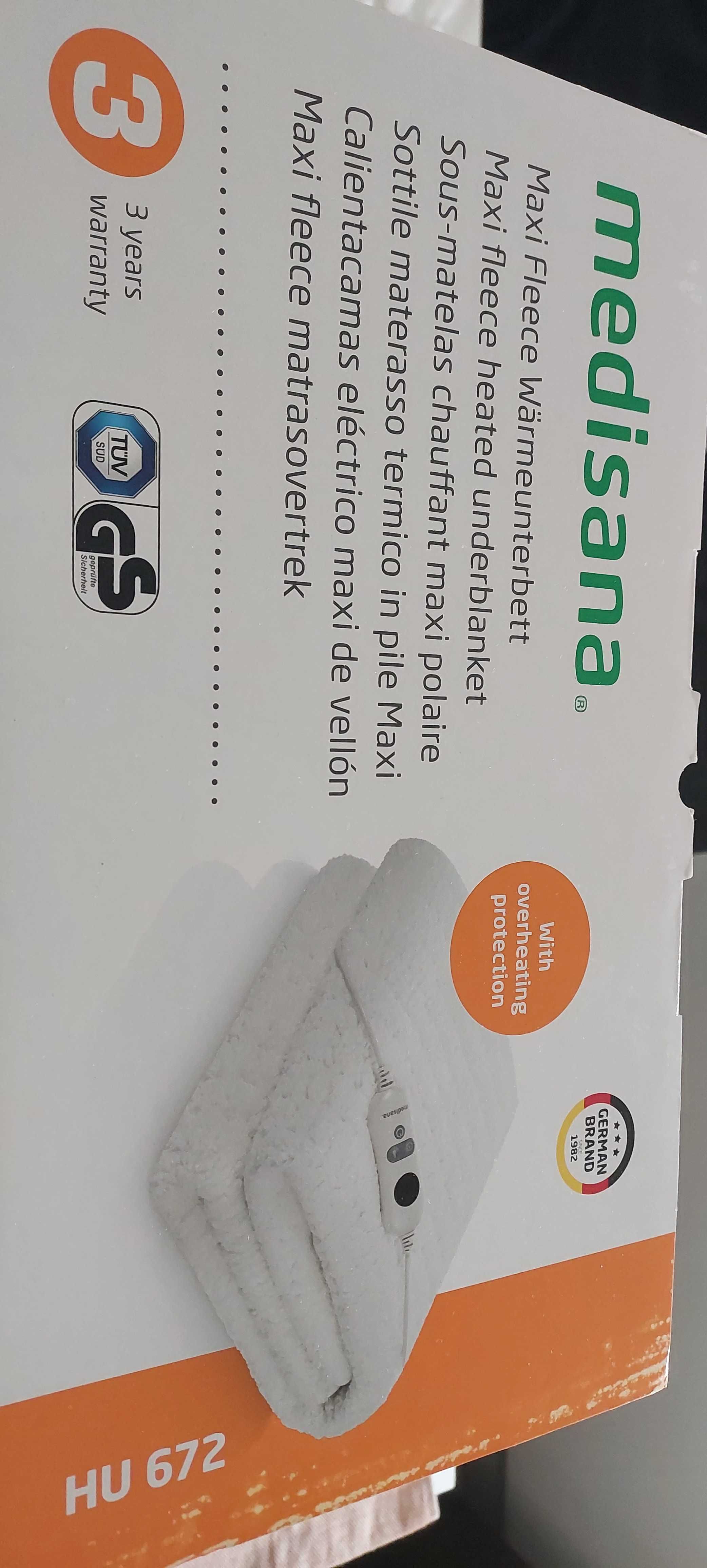 Medisana HU 672 Puszysty podgrzewany koc pod materac 150 x 80 cm