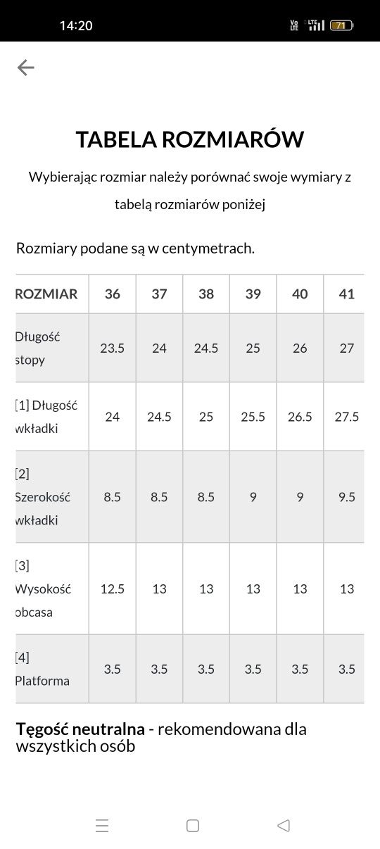 Sandały na koturnie rozm. 41