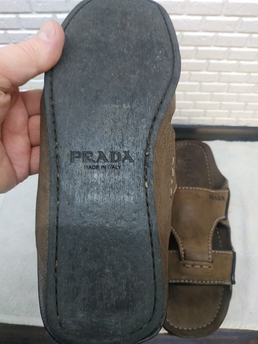 Мужские боссоножки. Сандали. Шлёпанцы. Prada.