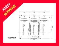 Drzwi aluminiowe przeszklone 3400x2600 Producent Każdy wymiar!