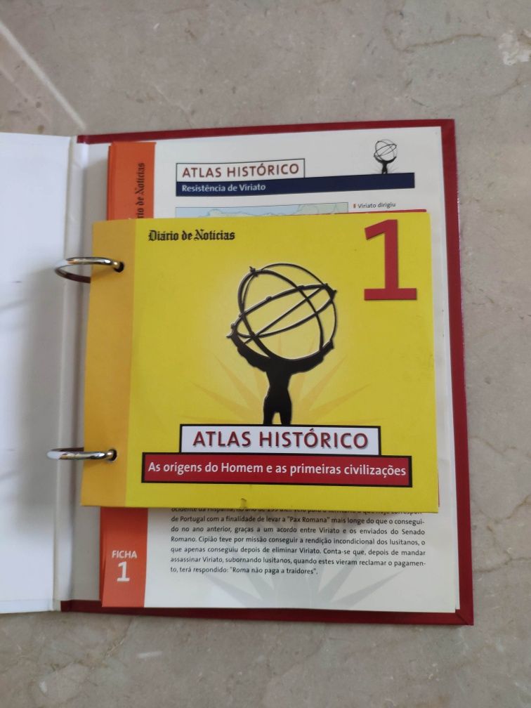 Atlas Histórico - coleção COMPLETA 10 CDs+50Fichas