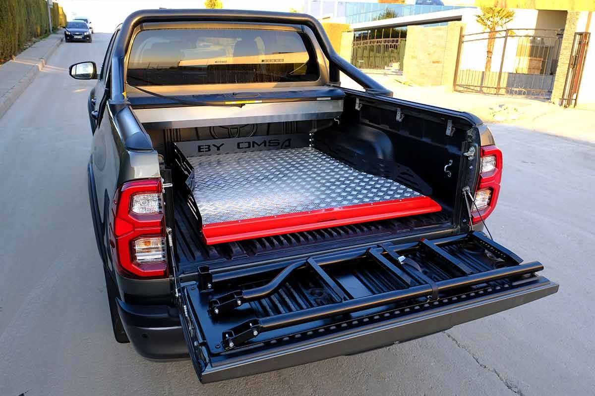 Zestaw szuflada + drabina na pakę Toyota Hilux