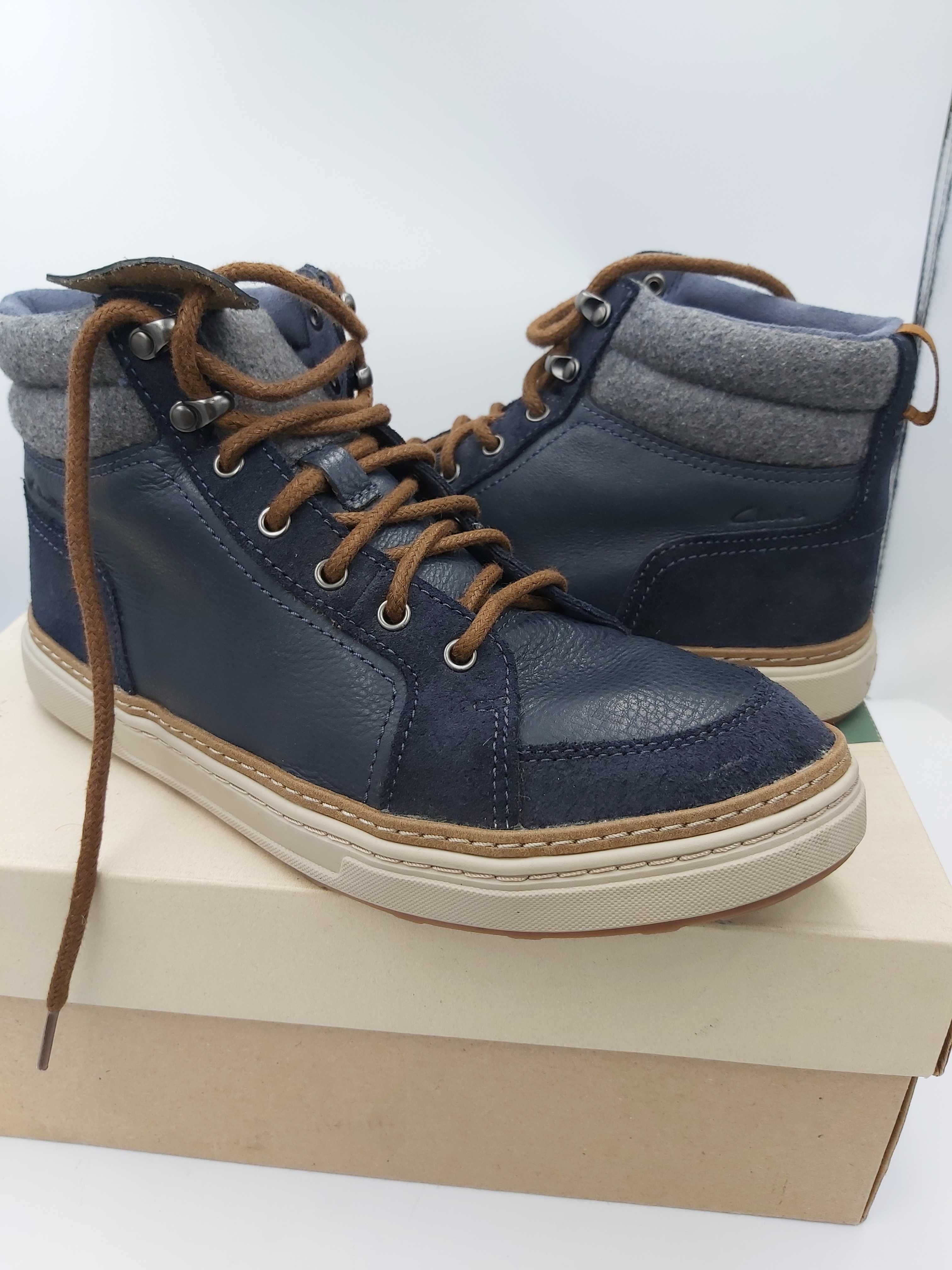 Sneakersy CLARKS lorsen botki buty rozmiar 40 hranat
