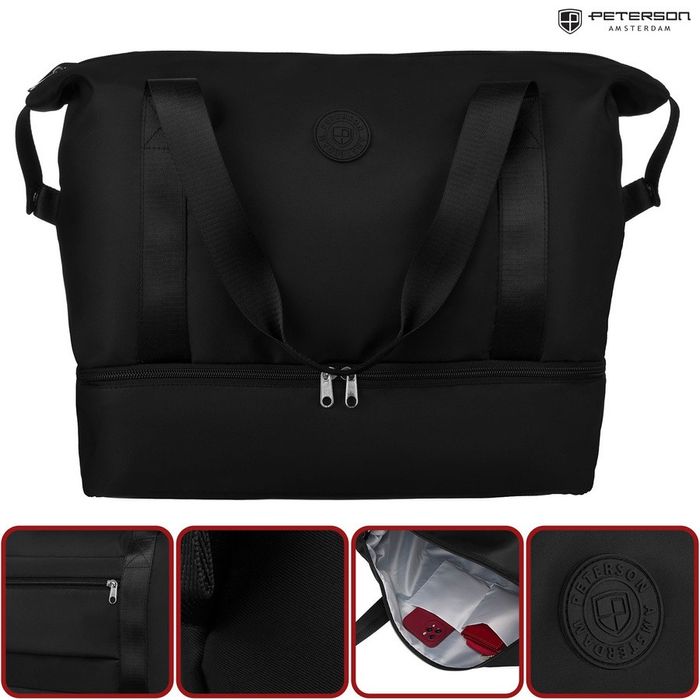 torba podróżna z wytrzymałego poliestru - peterson