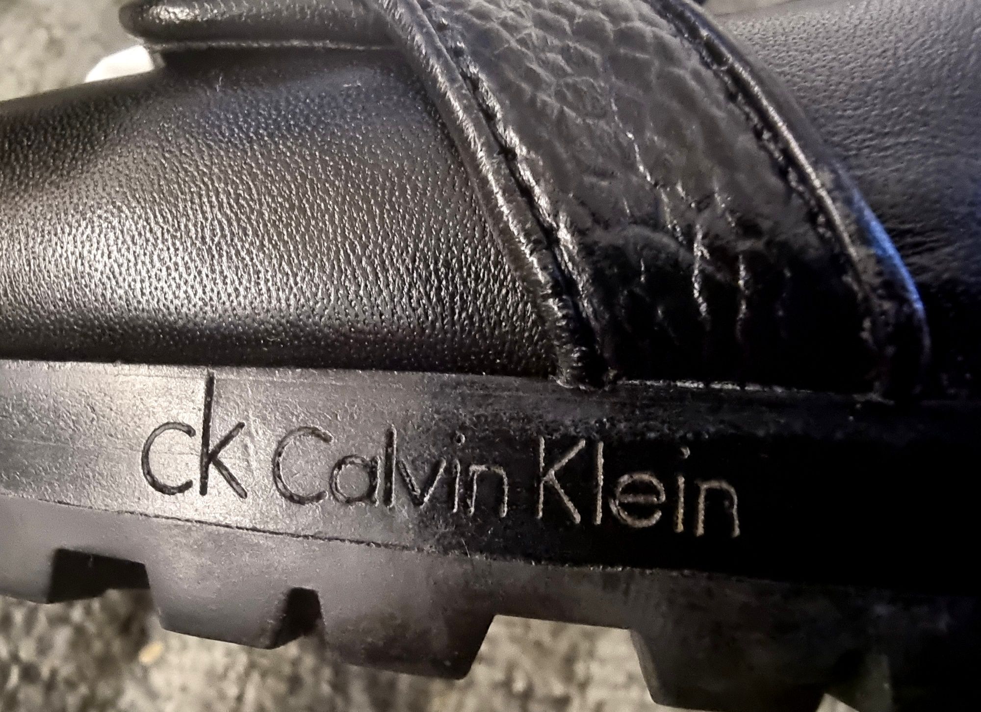 Obcasy, buty, szpilki Calvin Klein czarne, skóra naturalna