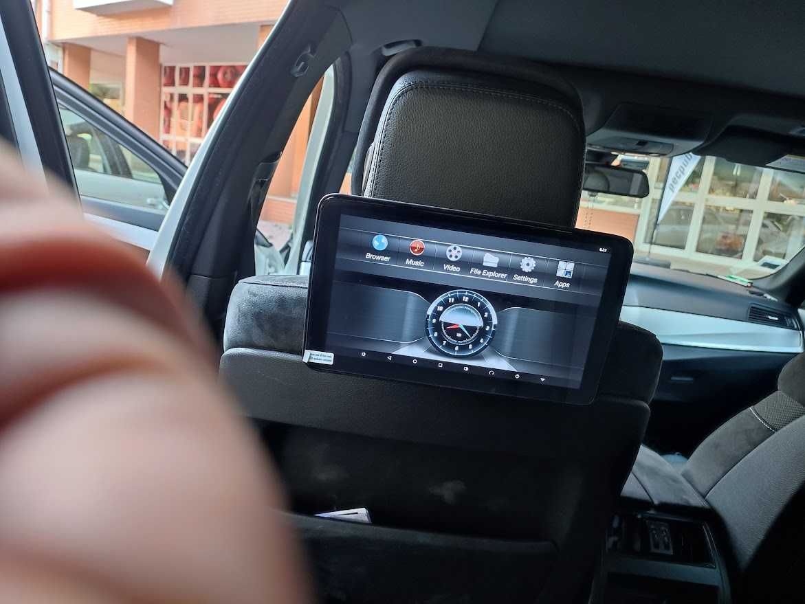 Monitores Android 10,2" Encosto de Cabeça Youtube Video USB