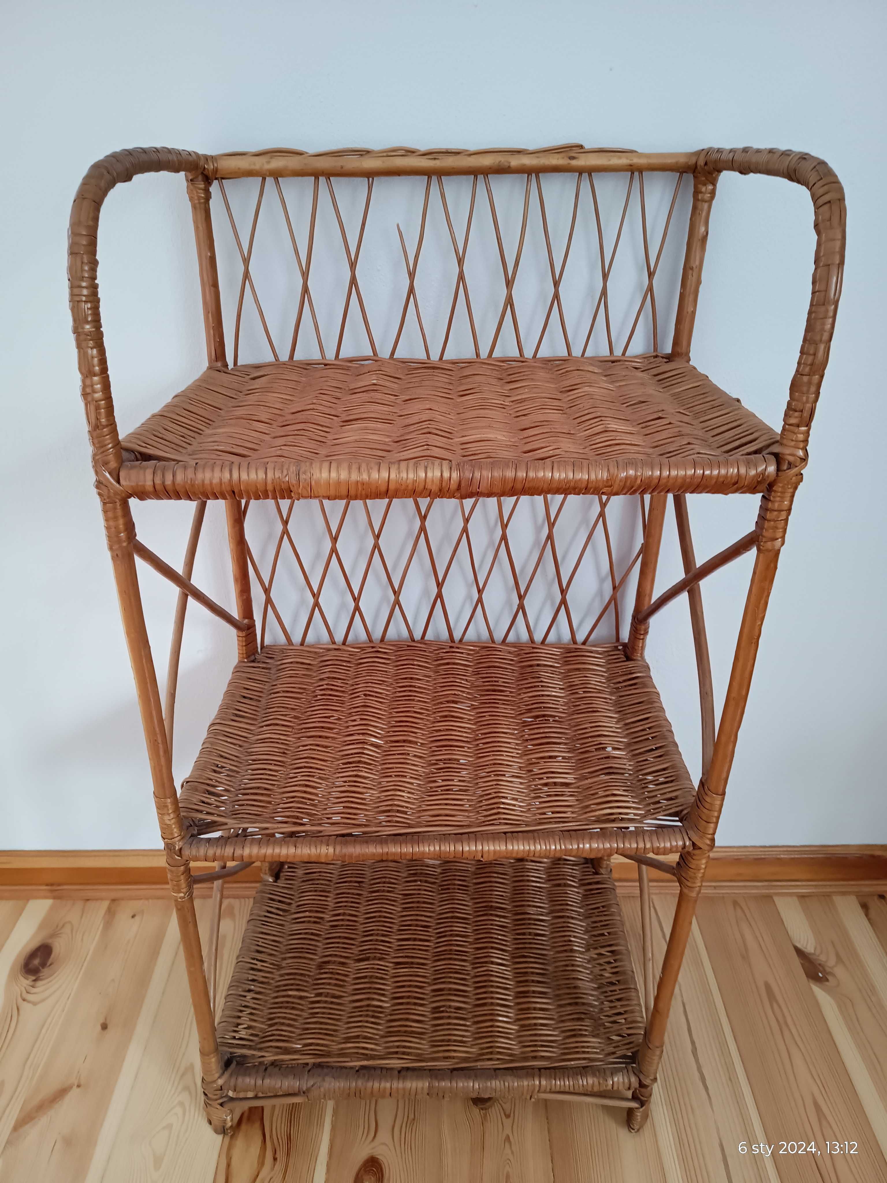 Regał wiklinowy Rattan