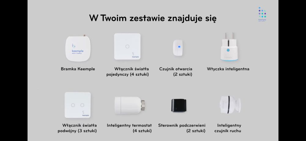 Nowy Smart Home Kit Keempele Gold 4 (dla mieszkania czteropokojowego)