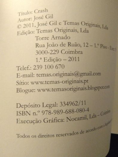 Raro - José Gil - Crash - Poesia