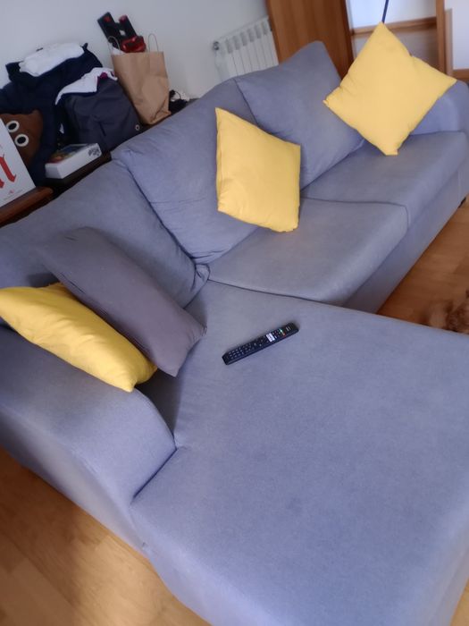 Chaise long cinzento