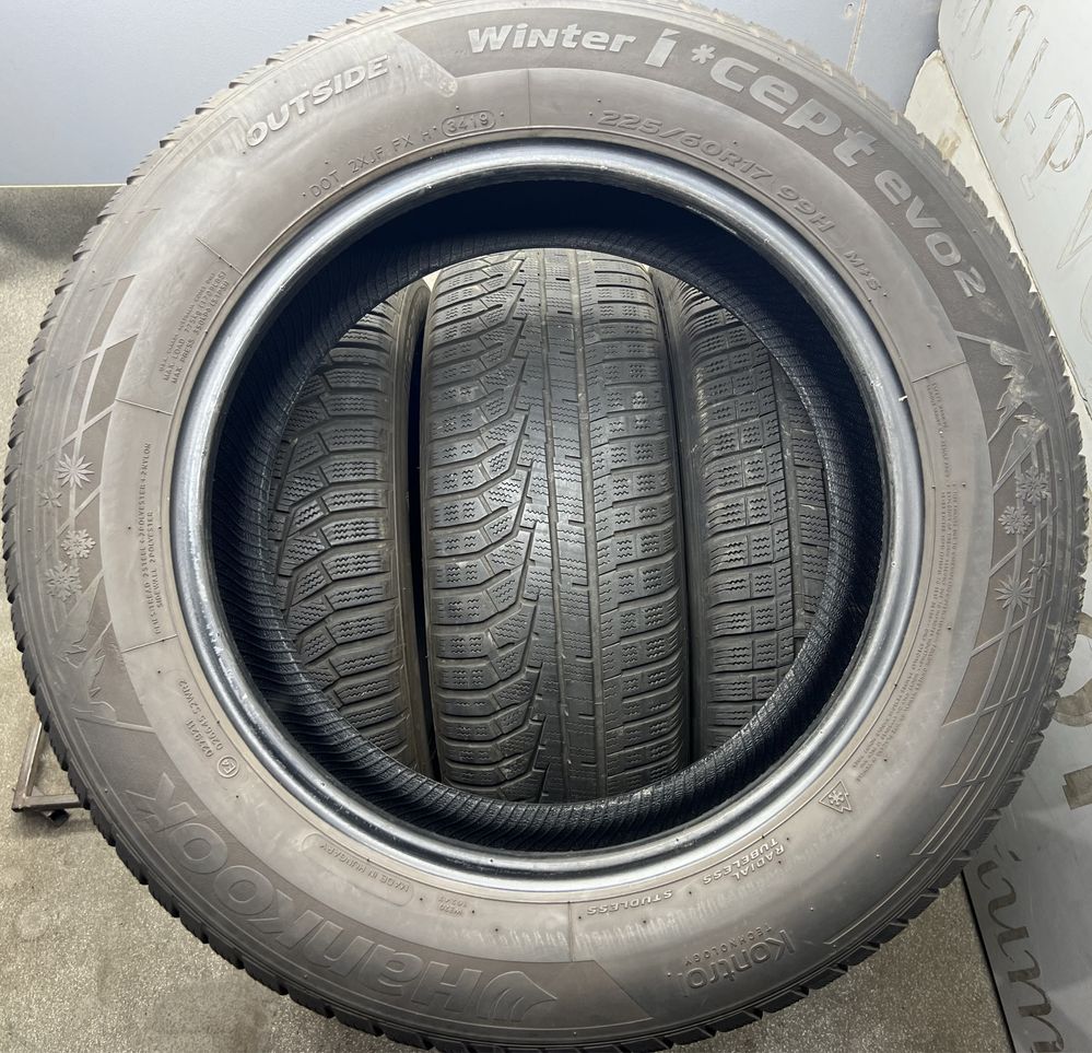 Шини 4мм 225 60 R17 Hankook Winter Icept Evo 2 зимові резина