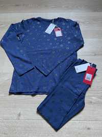 Za pół ceny nowy komplet getry bluzka Carry brokat r. 140 146