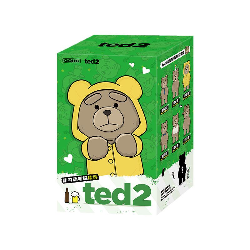 Оригинал Pop Mart TED2 • плюшевый брелок • новинка июнь 2025